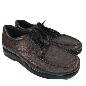 SAS Men Burgundy Leather "Bout Time"